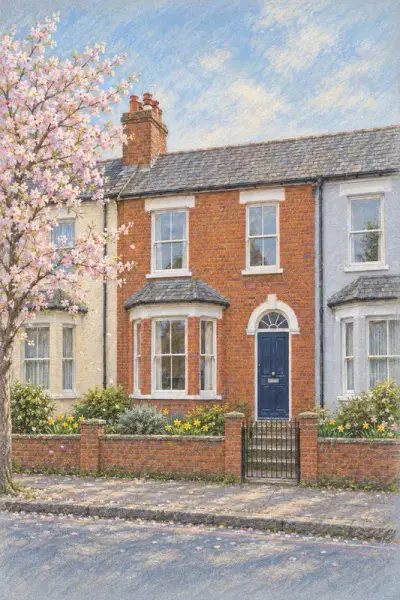 The Terrace painted as Blossom Morning